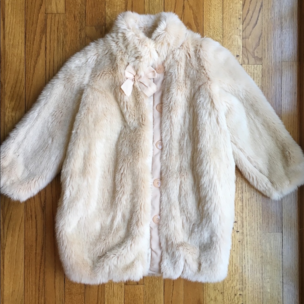 H&M Girls Faux Fur Coat